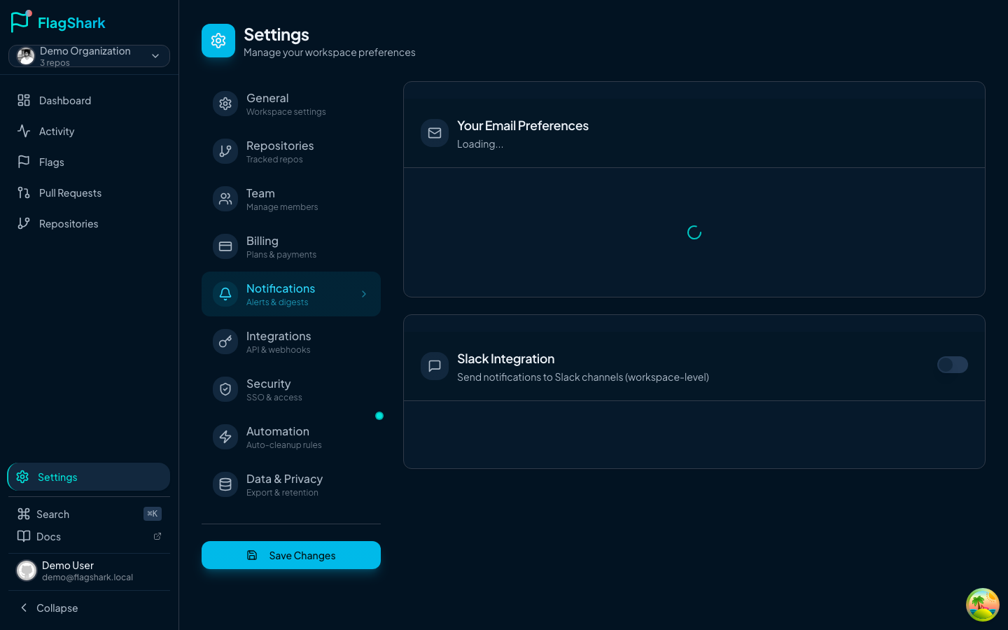 Notifications & Alerts | FlagShark Docs