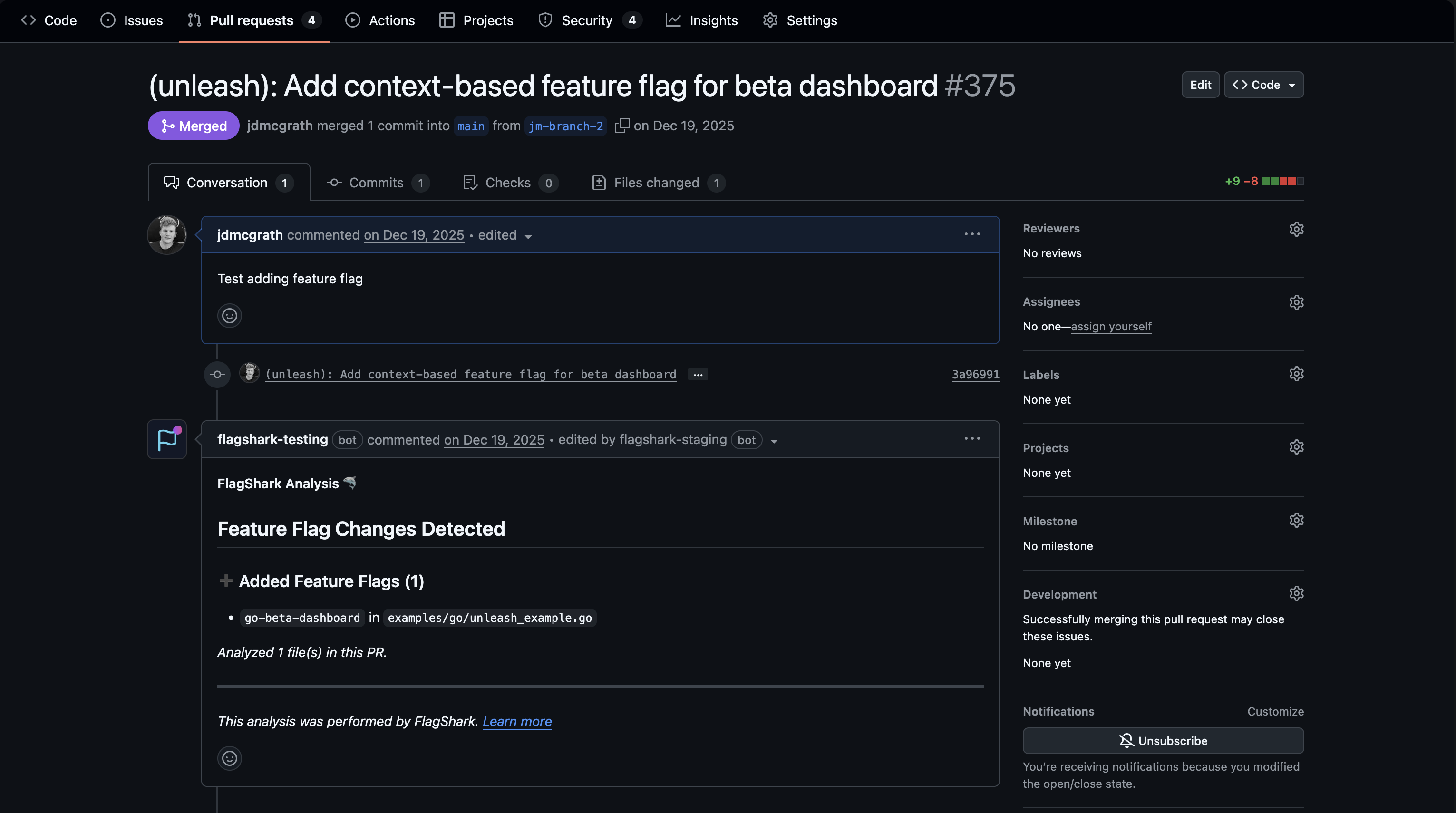 5-Minute Quickstart | FlagShark Docs